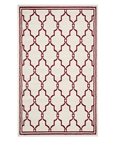 Safavieh Amherst Indoor/Outdoor Rug, Ivory/Red, 2' 6 x 4'