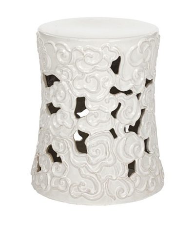 Safavieh Glazed Ceramic Garden Stool, White