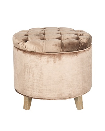 Safavieh Amelia Tufted Storage Ottoman, ChampagneAs You See