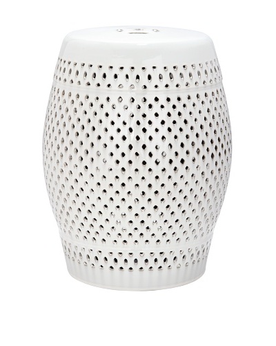 Safavieh Diamond Garden Stool, Cream