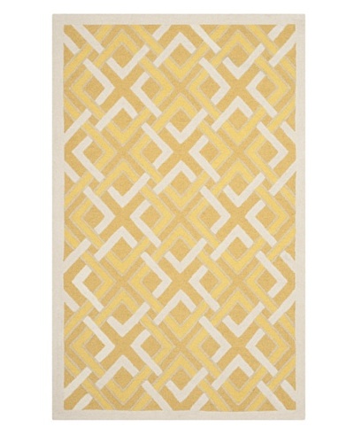 Safavieh Martha Stewart Woven Lattice Rug, Gold/Ivory, 3' x 5'