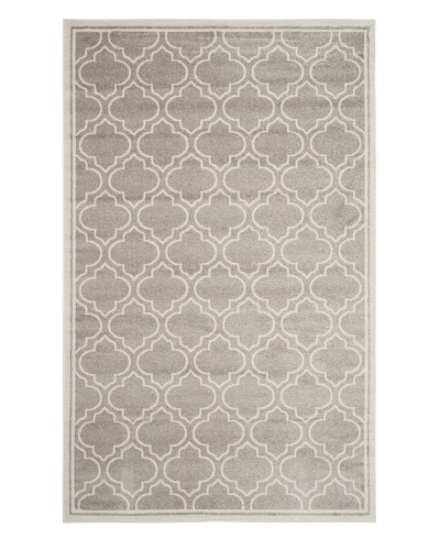 Safavieh Amherst Indoor/Outdoor Rug, , Light Grey/Ivory, 3′ x 5′