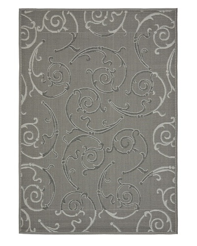 Safavieh Courtyard Indoor/Outdoor Rug [Anthracite/Light Grey]