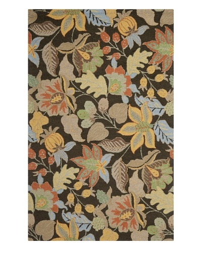 Safavieh Blossom Rug, Black/Multi, 4′ x 6′