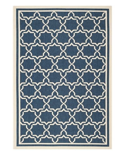 Safavieh Courtyard Indoor/Outdoor Rug [Navy/Beige]