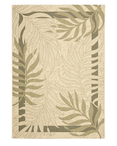 Safavieh Courtyard Indoor/Outdoor Rug [Cream/Green]