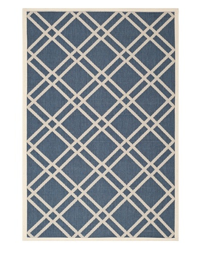 Safavieh Courtyard Indoor/Outdoor Rug [Navy/Beige]