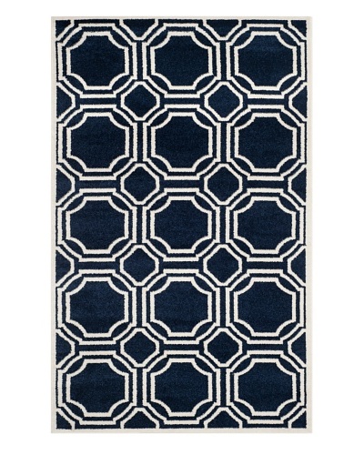 Safavieh Amherst Indoor/Outdoor Rug, Navy/Ivory, 3' x 5'