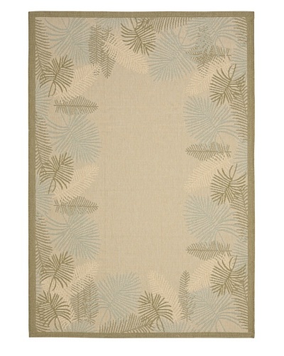 Safavieh Courtyard Indoor/Outdoor Rug [Cream/Green]