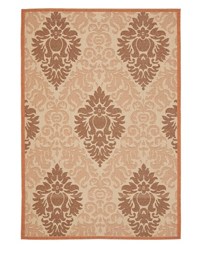 Safavieh Courtyard Indoor/Outdoor Rug [Cream/Terracotta]