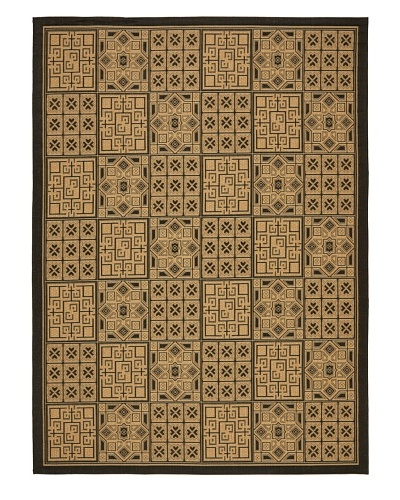 Safavieh Courtyard Indoor/Outdoor Rug [Black/Natural]
