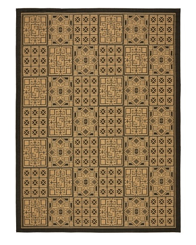 Safavieh Courtyard Indoor/Outdoor Rug [Black/Natural]