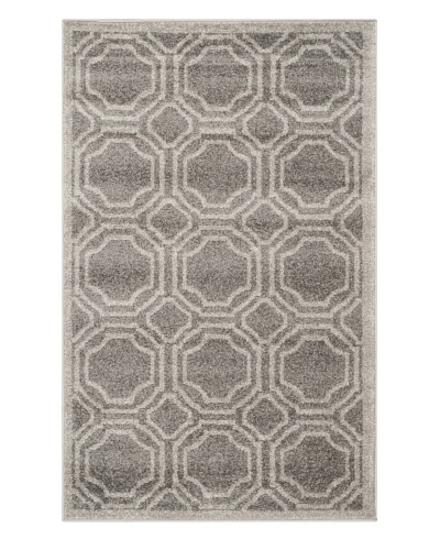 Safavieh Amherst Indoor/Outdoor Rug, Grey/Light Grey, 3' x 5'