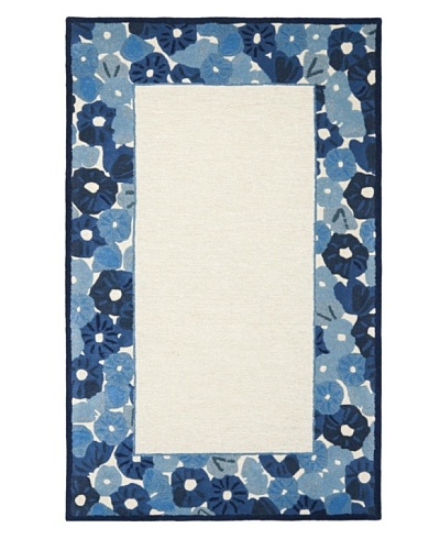 Safavieh Martha Stewart Poppy Border Rug, Azurite Blue, 5′ x 8′