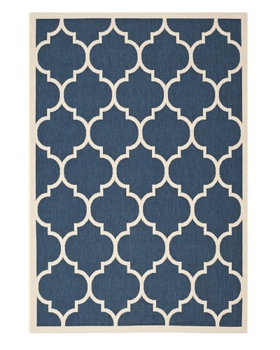 Safavieh Courtyard Indoor/Outdoor Rug [Navy/Beige]