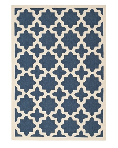 Safavieh Courtyard Indoor/Outdoor Rug [Navy/Beige]