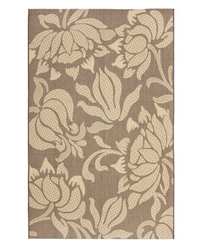 Safavieh Courtyard Indoor/Outdoor Rug [Chocolate/Cream]