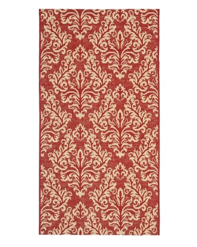 Safavieh Courtyard Indoor/Outdoor Rug [Red/Creme]