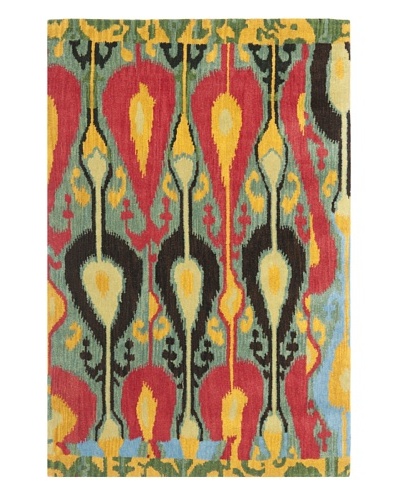 Safavieh Hand-Tufted Wool Ikat Rug [BLUE/GREEN]