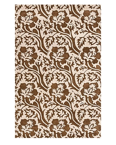 Safavieh Soho Collection New Zealand Wool Rug, Brown/Ivory, 5′ x 8′