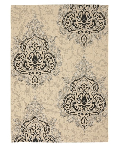 Safavieh Courtyard Indoor/Outdoor Rug [Creme/Black]