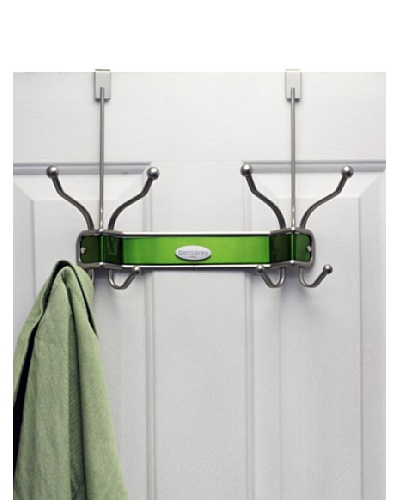 Samsonite Satin Nickel & Light Green 8 Hook Door Hanger