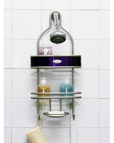 Samsonite Satin Nickel & Lavender Shower Caddy