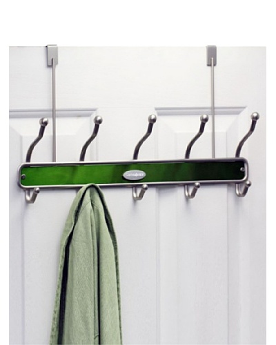 Samsonite Satin Nickel & Light Green 10 Hook Door Hanger