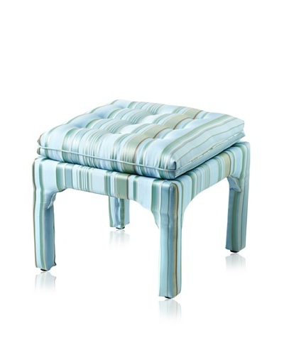 Sandy Wilson Fresca Square Ottoman, Light Blue