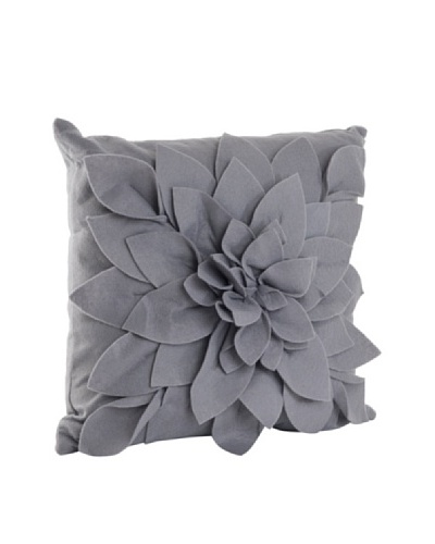 Saro Lifestyle Slate Flower Pillow