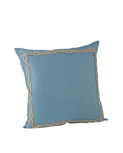 Saro Lifestyle French Blue Portofino Square Pillow