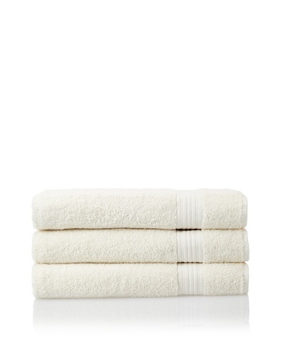 Savannah by Chortex 3 Piece Bath Sheet Set, Cream