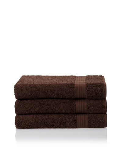 Savannah by Chortex 3 Piece Bath Sheet Set, Chocolate