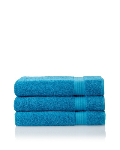 Savannah by Chortex 3 Piece Bath Sheet Set, Kingfisher Blue