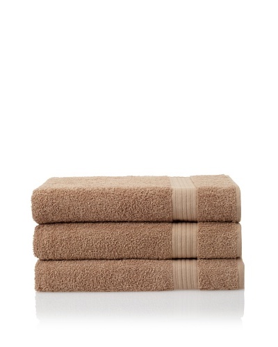 Savannah by Chortex 3 Piece Bath Sheet Set, Cappuccino