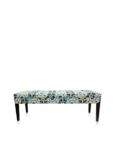 Sole Designs Flora Bench, Blue/Yellow