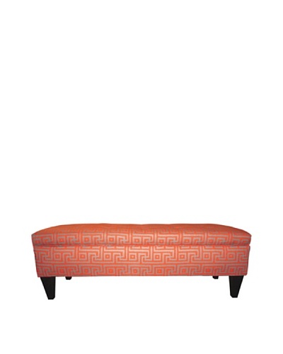 Sole Designs Brooke 10 Button Tufted Storage Bench, Greece Atomic