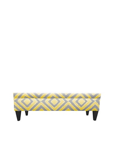 Sole Designs Brooke 10 Button Tufted Storage Bench, Nouveau Dijon