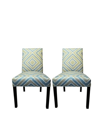 Sole Designs Straight Back Pair of Dining Chairs, Nouveau Capri