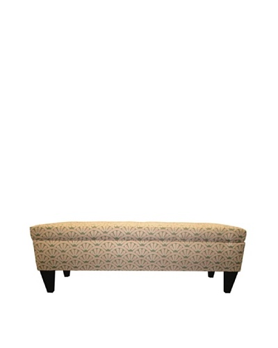 Sole Designs Brooke 10 Button Tufted Storage Bench, Bonjour Blush