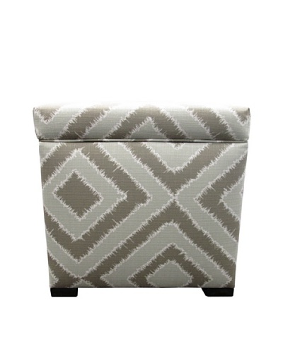 Sole Designs Tami Storage Ottoman, Nouveau Platinum