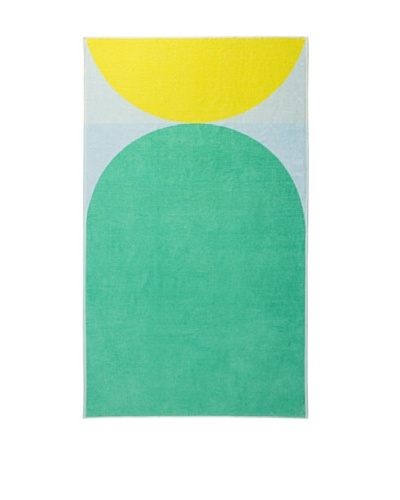 Schlossberg PIER 8 Beach Towel, Green/Yellow