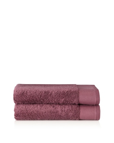 Schlossberg Set of 2 Interio Bath Towels, Aubergine