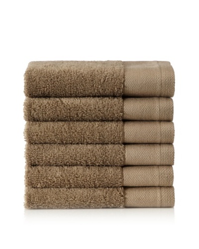 Schlossberg Set of 6 Interio Washcloths, Sand