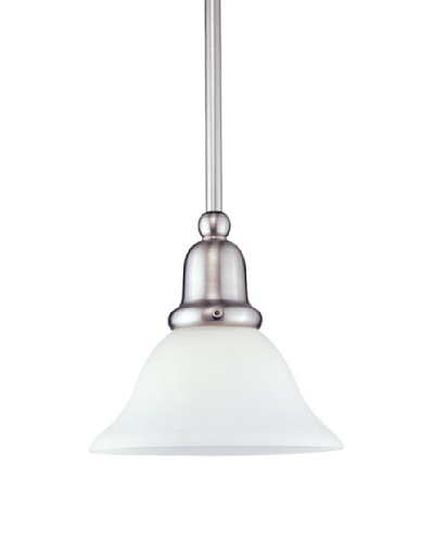 Sea Gull Lighting Sussex 1-Light Mini Pendant, Brushed Nickel