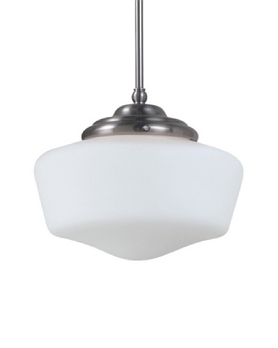 Sea Gull Lighting Sussex Academy Large 1-Light Pendant, Brushed NickelAs You See