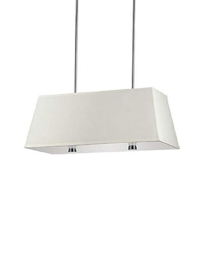 Sea Gull Lighting Dayna Large 4-Light Rectangle Pendant, Brushed Nickel