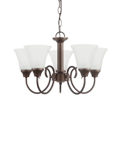 Sea Gull Lighting Holman 5-Light Chandelier, Bell Metal Bronze