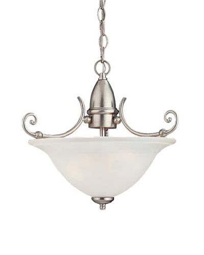 Sea Gull Lighting Canterbury 2-Light Pendant, Brushed Nickel