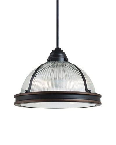 Sea Gull Lighting Pratt Street Prismatic 2- Light Pendant, Autumn Bronze